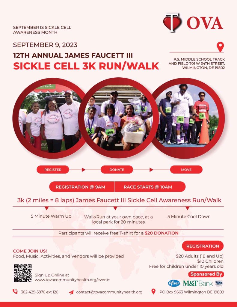 12th Annual James L. Faucett III 3K Sickle Cell Awareness Run/Walk